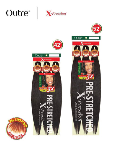 Outre X-Pression 3X Pre-Stretched Braid 52" or 42"