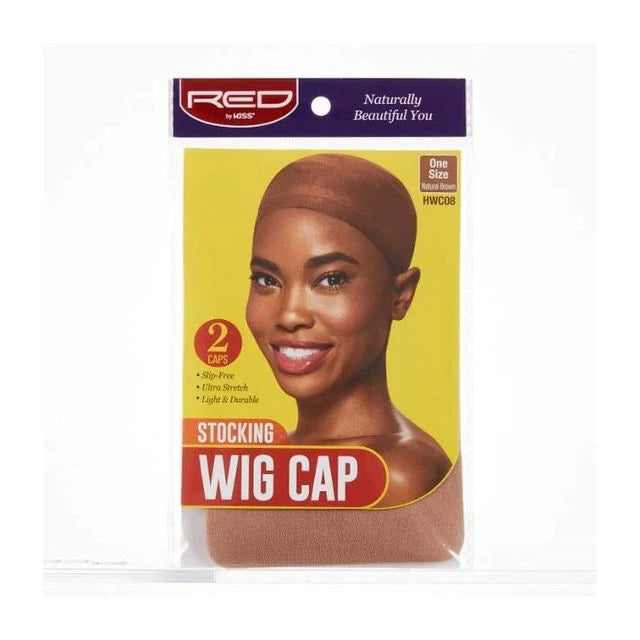 Kiss - Stocking Wig Cap (2pc, Natural Brown)
